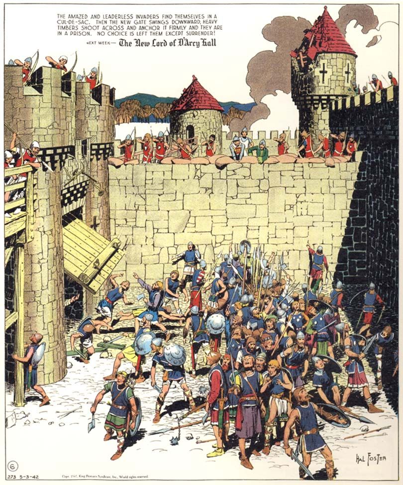 Hal Foster's Covers Art An image by Hal Foster, who often composed panels with multiple figures and I invite you to consider whether his images are ordered or chaotic. Whether and how the force of the numerical sublime can be made to serve its master, or whether it inevitably escapes free to roam unchecked