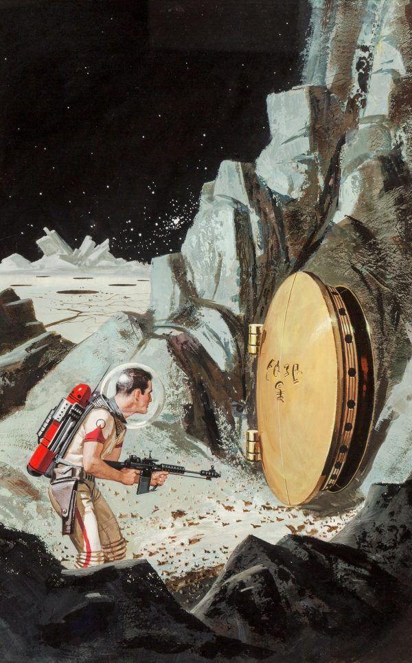 Ed Valigursky's visual Art Ed Valigursky, World of the Masterminds by Robert Moore Williams, Ace Books,1960.