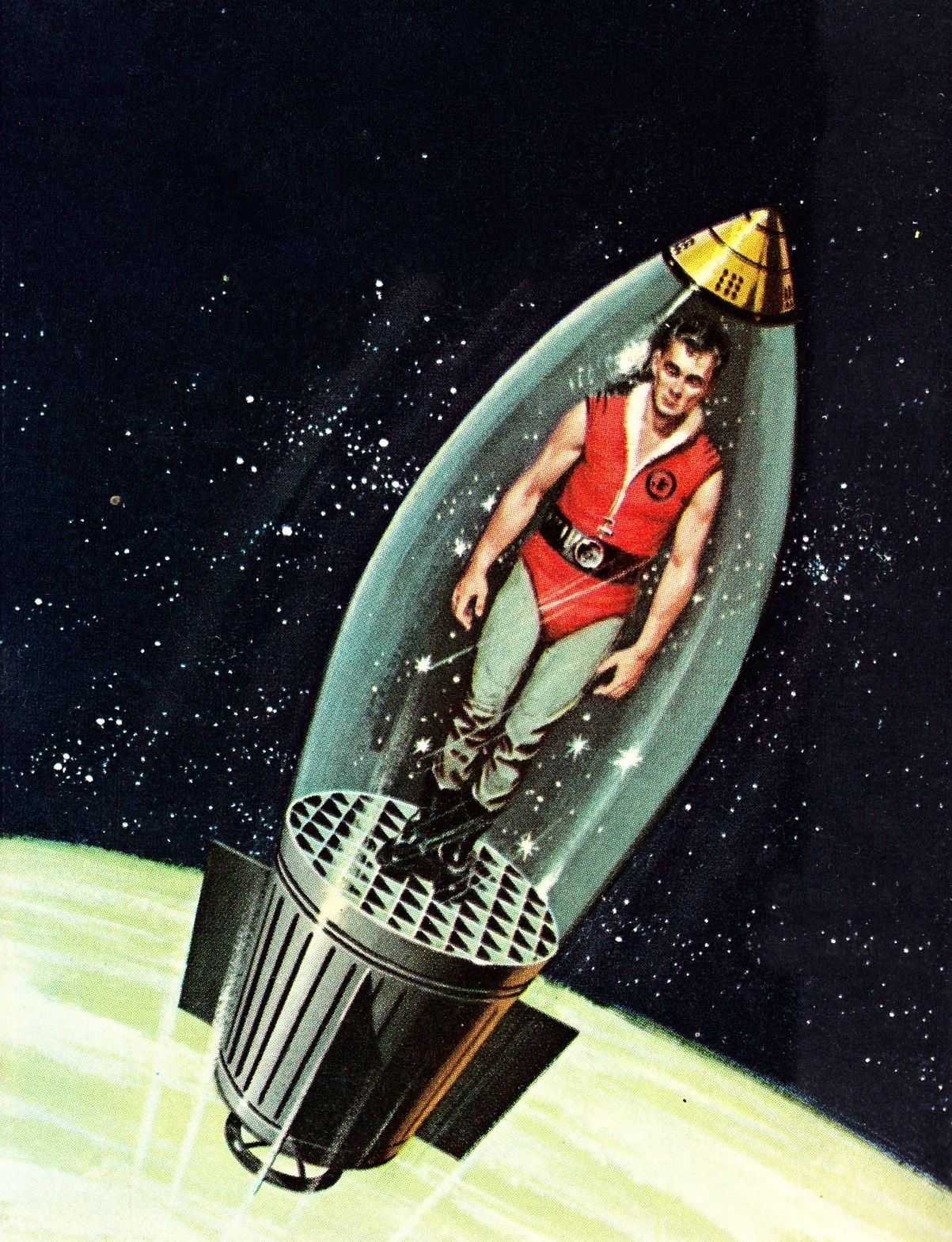 Ed Valigursky's visual Art Ed Valigursky, The Martian Missile by David Grinnell (Donald A. Wollheim), 1959.