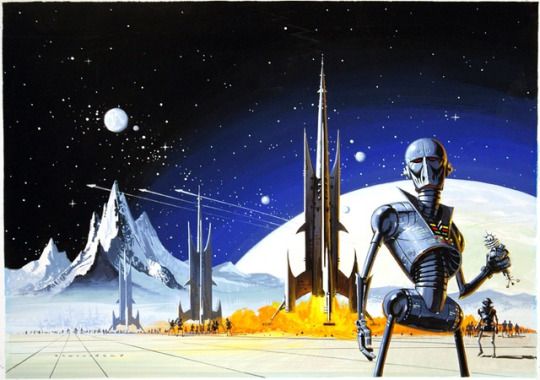 Ed Valigursky's visual Art Ed Valigursky (1926-2009), The Humanoid Touch by Jack Williamson, 1980 Phantasia Press.