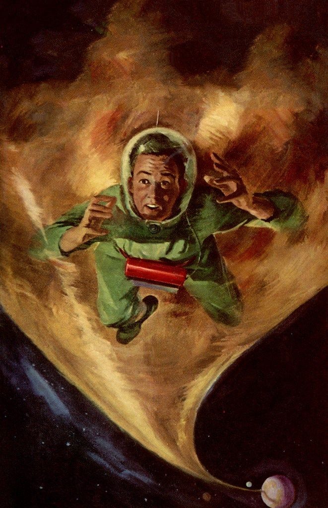 Ed Valigursky's visual Art Ed Valigursky, Star Bridge by Jack Williamson and James E. Gunn, Ace Books,1956. Heritage Auction credits this to Gordon Pawelka.