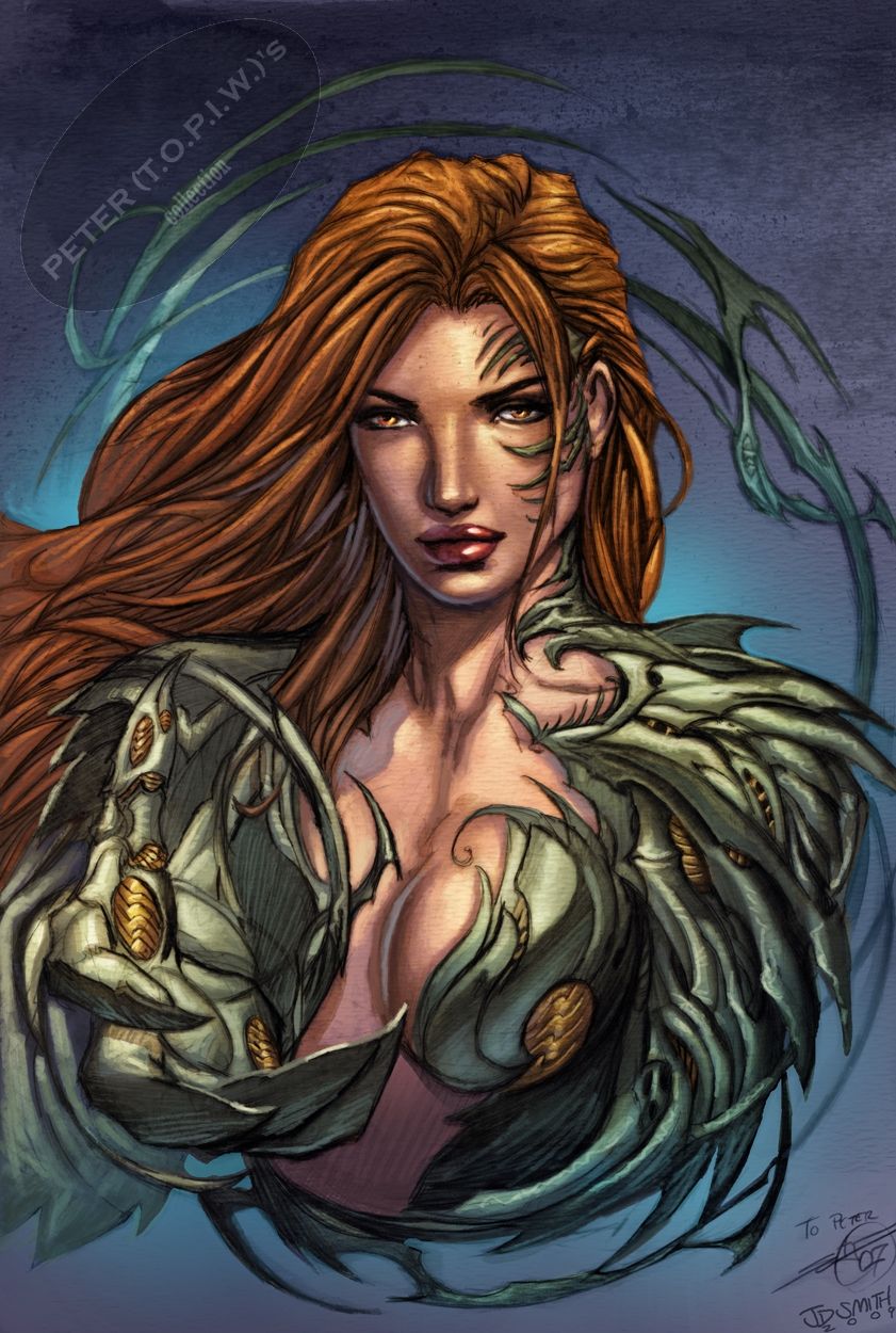 Stjepan Šejić's visual Art Witchblade / Sara Pezzini commission by Stjepan Sejic and Jonathan D Smith Comic Art