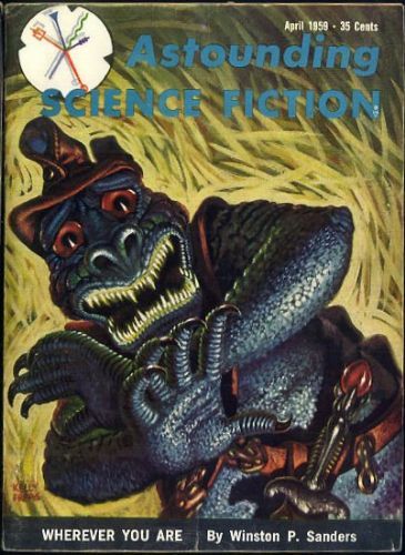 Kelly Freas's Covers Art Kelly Freas, Astounding SF 58-04, Wherever You Are by Winston P. Sanders (Poul Anderson).