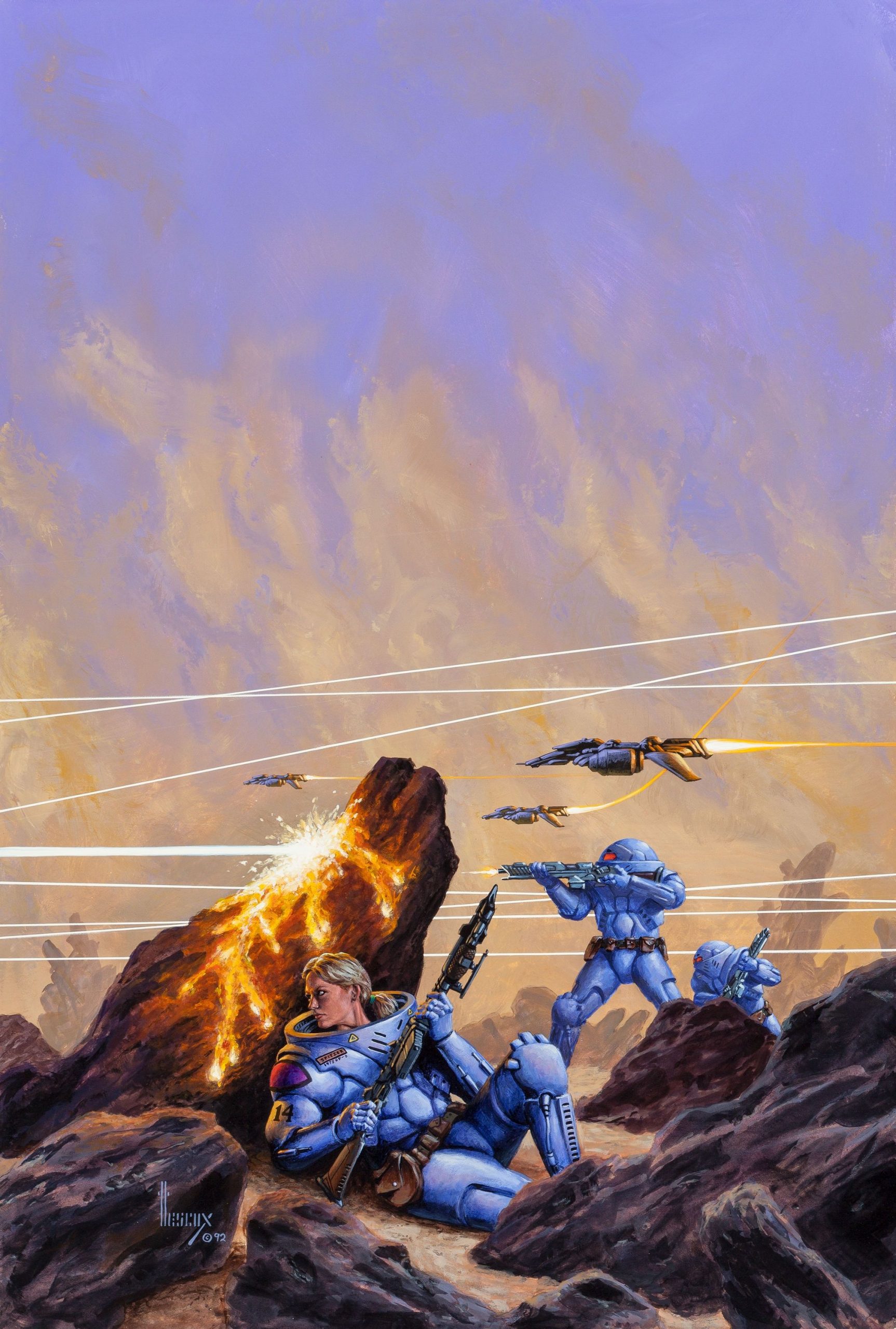 Richard Hescox's visual Art Richard Hescox (American, b. 1949). Cohort of the Damned, paperback | Lot #71085 | Heritage Auctions