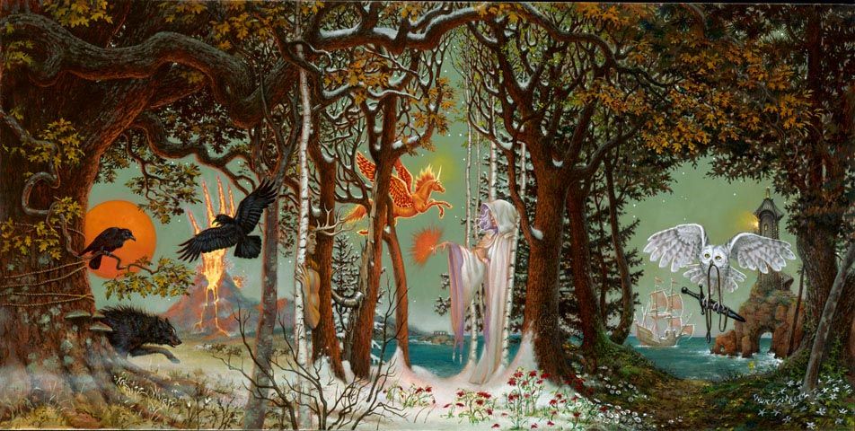 Don Maitz's visual Art Don Maitz and Janny Wurts - Cover for The Fionavar Tapestry Trillogy by Guy Gavriel Kay