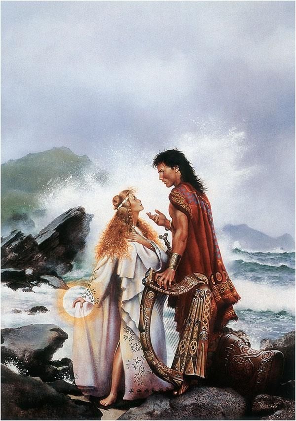 Don Maitz's visual Art DON MAITZ - art for Bard the Odyssey of the Irish by Morgan Llywelyn - Tor Books