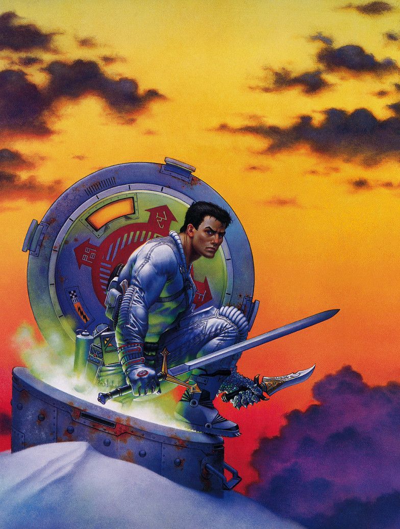 Don Maitz's visual Art Don Maitz - Cover art for Book One of The Sunset Warrior Cycle by Eric Van Lustbader, 1995/ ESCAPE FROM BELOW 30