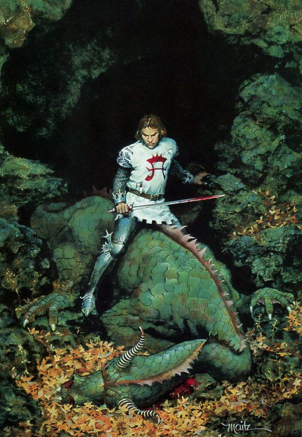 Don Maitz's visual Art DON MAITZ - art for Flashing Swords! #3: Warriors and Wizards edited by Lin Carter - 1976 Dell Books