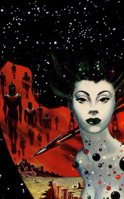 Kelly Freas's visual Art Kelly Freas, Lorelei of the Red Mist by Leigh Brackett 2007. Modified from the cover of Tops in Science Fiction No.1, 53-Fall.
