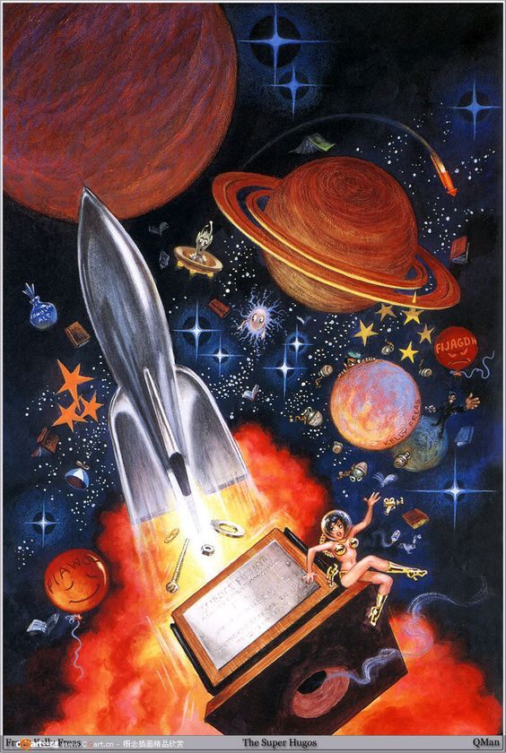 Kelly Freas's visual Art Kelly Freas, The Super Hugos 