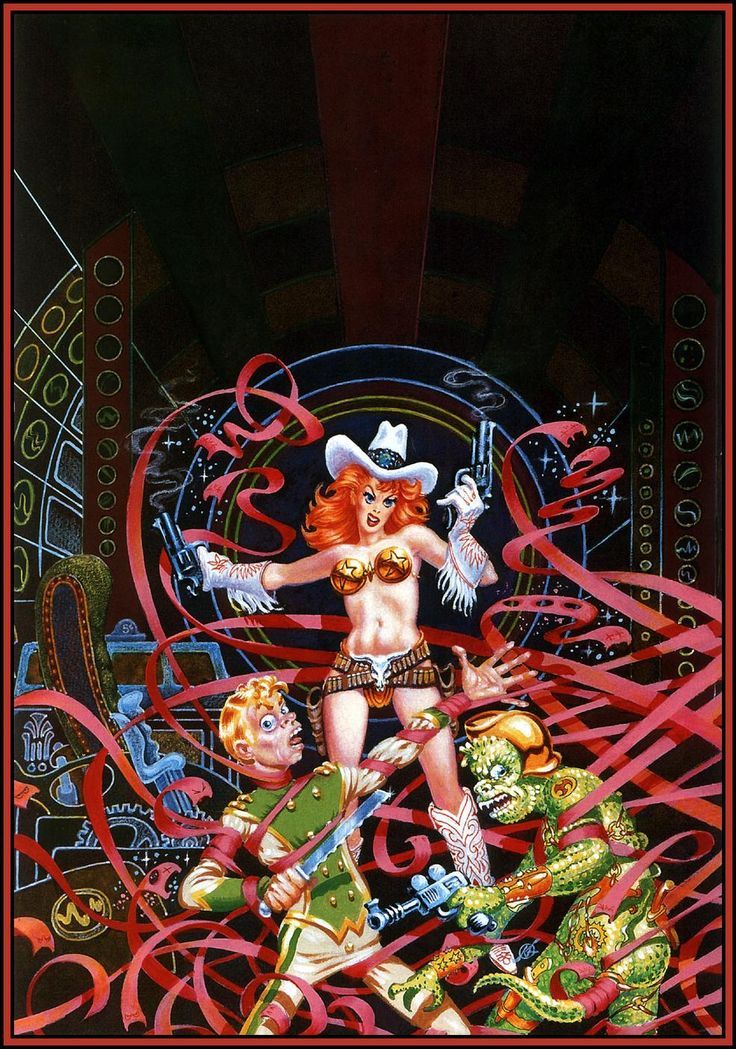 Kelly Freas's visual Art Kelly Freas, The Red Tape War by Jack L. Chalker, Mike Resnick, and George Alec Effinger, 1991.