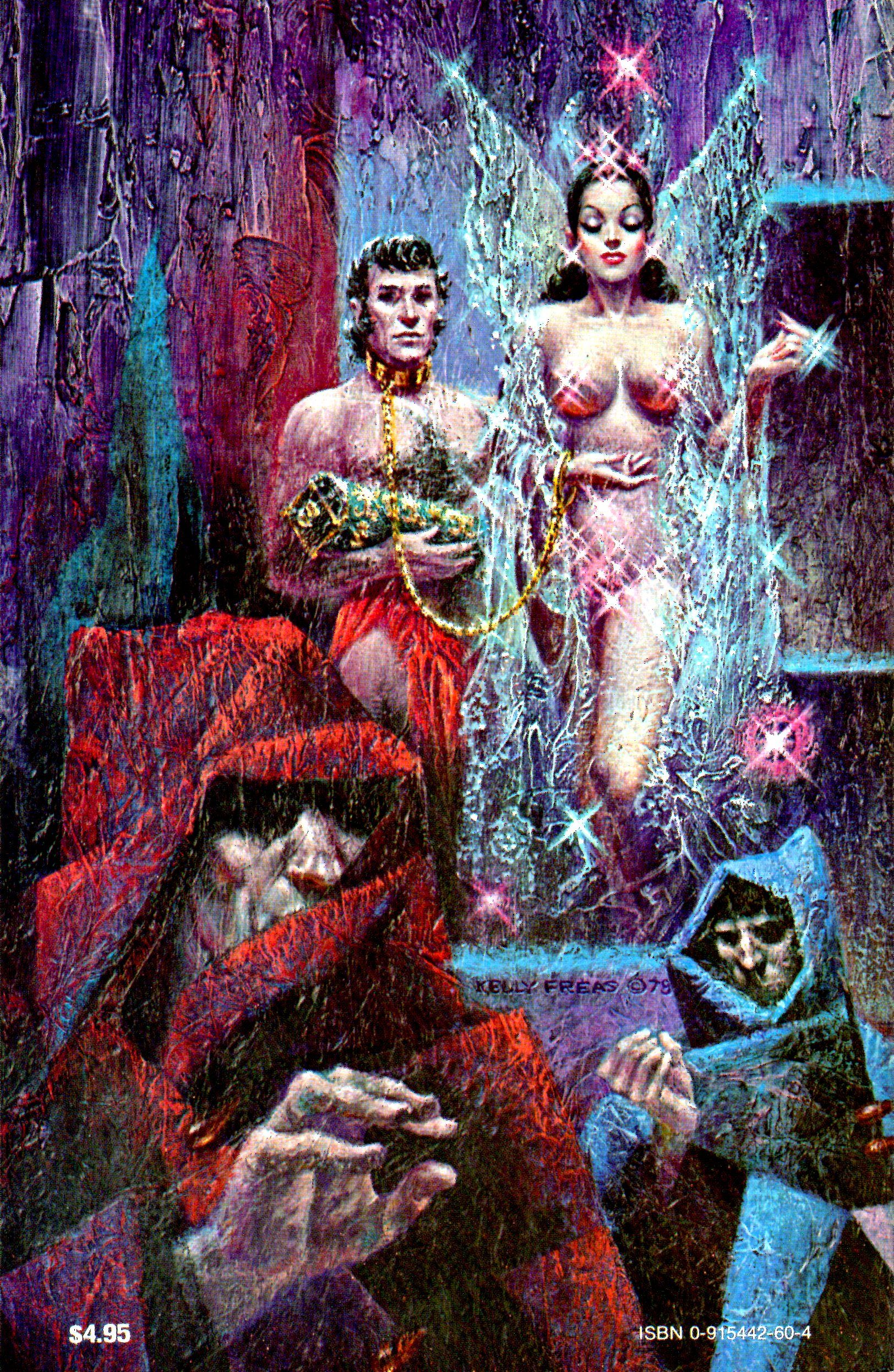 Kelly Freas's visual Art Kelly Freas, The Ruins of Isis by Marion Zimmer Bradley back cover, Starblaze, 1978.