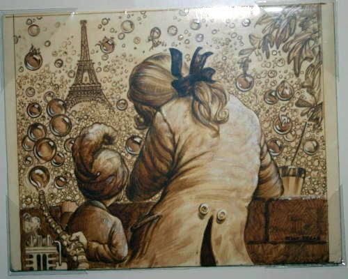 Kelly Freas's visual Art Kelly Freas, Mad French Gas Bubbles. Found by Google Search so it's not definitely by Freas.