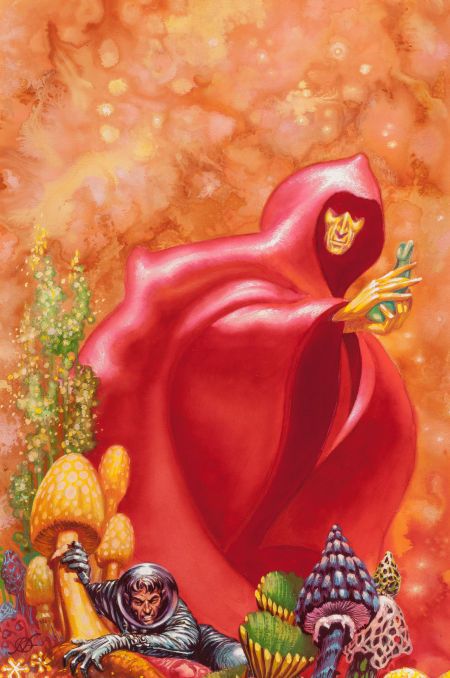 Kelly Freas's visual Art Kelly Freas, The Jester at Scar by E.C. Tubb 1970, Ace Double. Mixed media on board 15 x 10 in. Monogrammed lower left.