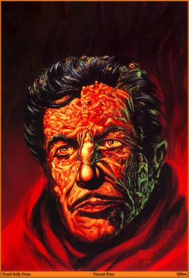 Kelly Freas's visual Art Kelly Freas, Vincent Price. Famous Monsters of Filmland No.201. And how would you like to have a nose made from a woman's butt and thigh?