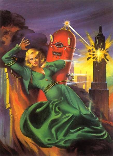 Harold W. McCauley's visual Art Harold McCauley, The Cosmic Bunglers by Geoff St. Reynard, Imaginative Tales 56-01.