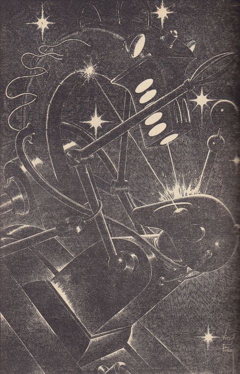 Virgil Finlay's visual Art Virgil Finlay, Anything Your Heart Desires by Stephen Marlowe, Fantastic Adventures 51-11, p.50.