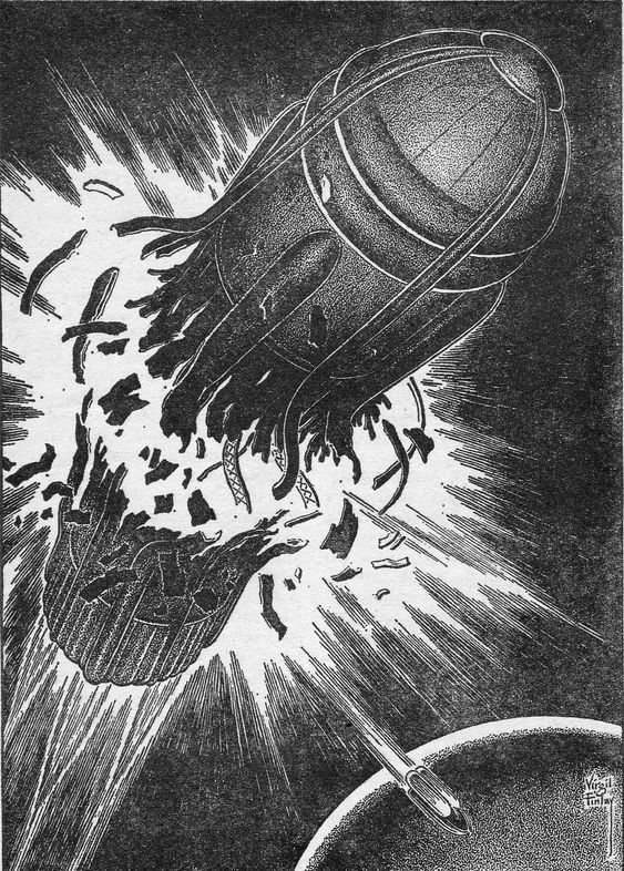 Virgil Finlay's visual Art This illo was selected for the 2019 Virgil Finlay calendar. A Ticket to Zenner by C.C. MacApp, If 67-07, p.63.