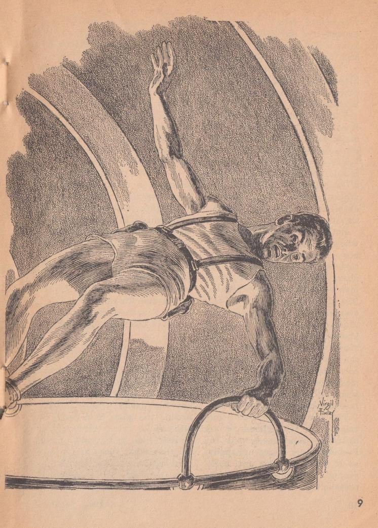 Virgil Finlay's visual Art Virgil Finlay, Thunder in Space by Lester Del Rey, Amazing Stories 62-06, p.9.