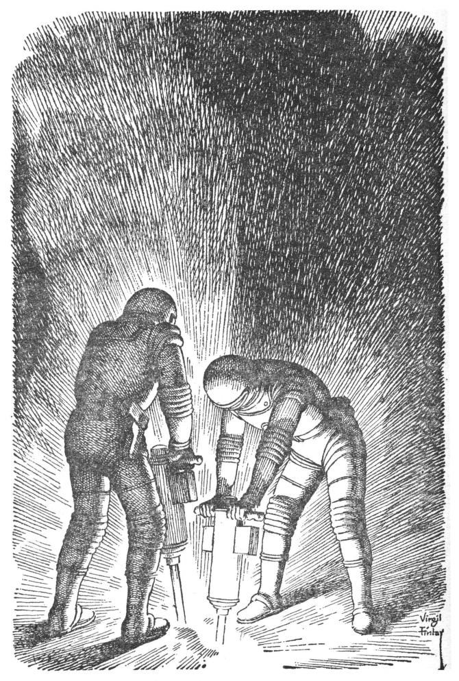 Virgil Finlay's visual Art Virgil Finlay, Saline Solution (Reteif) by Keith Laumer, If Worlds of SF 63-03, P.23.