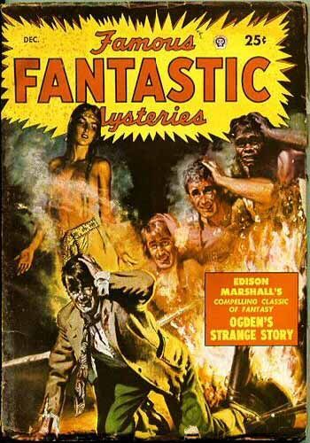 Lawrence Sterne Stevens's Covers Art Lawrence Sterne Stevens, FFM 49-12, Ogden's Strange Story by Edison Marshall.