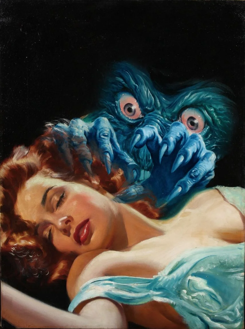 Lawrence Sterne Stevens's visual Art Lawrence Sterne Stevens, The Second Deluge by Carrett P. Servissm Fantastic Novels 48-07.
