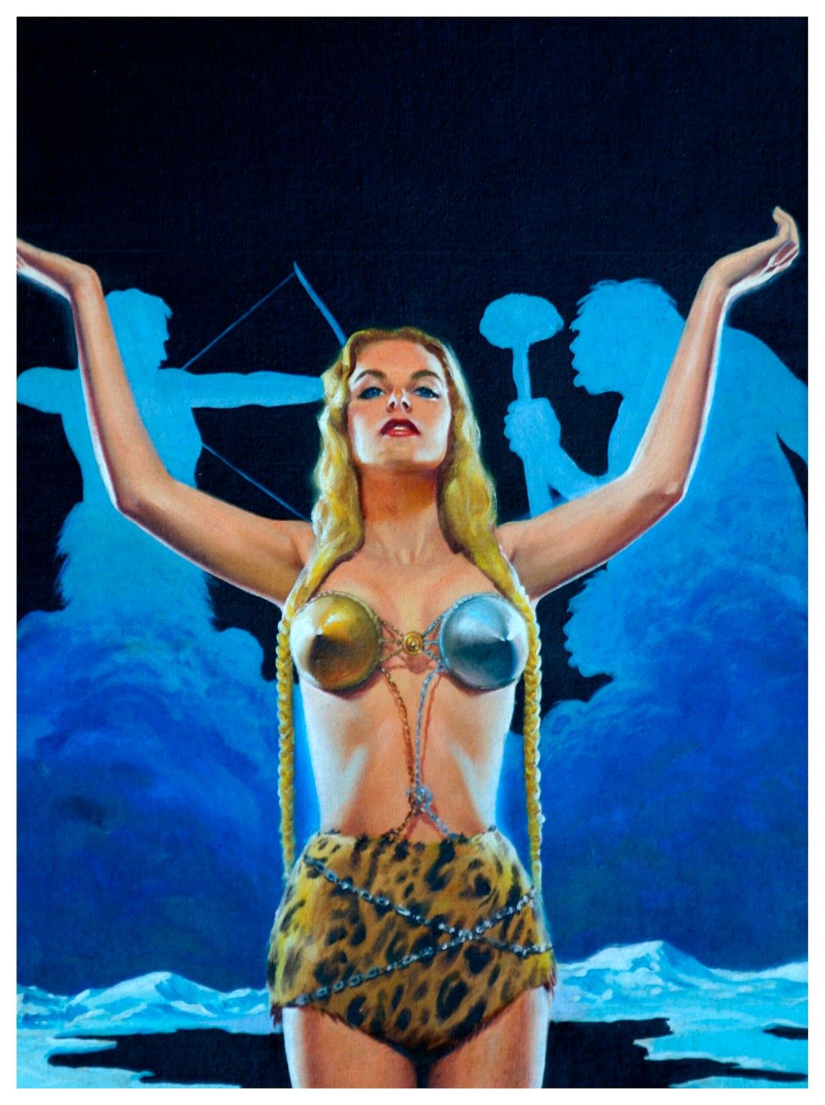 Lawrence Sterne Stevens's visual Art Lawrence Sterne Stevens, Dian of the Lost Land by Edison Marshall, Famous Fantastic Mysteries 49-04.