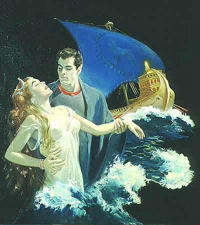 Lawrence Sterne Stevens's visual Art Lawrence Sterne Stevens, FN Vol.1, No.1, 48-03, The Ship of Ishtar by A. Merritt.