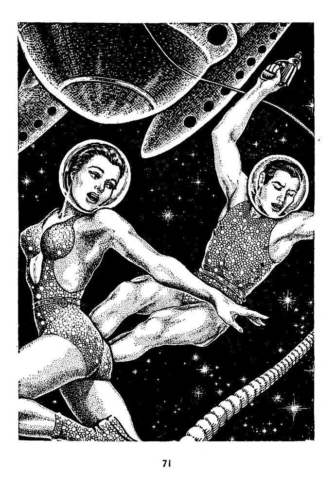 Peter Poulton's Covers Art Peter Poulton, No Star Shall Fall by Wilfred Owen Morley, SF Stories 59-11,p. 71.