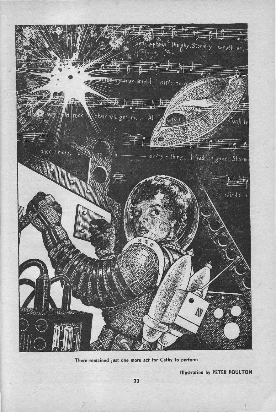 Peter Poulton's Covers Art Peter Poulton, Stormy Weather by Judith Merrill, Startling Stories 54-Summer, p.77.