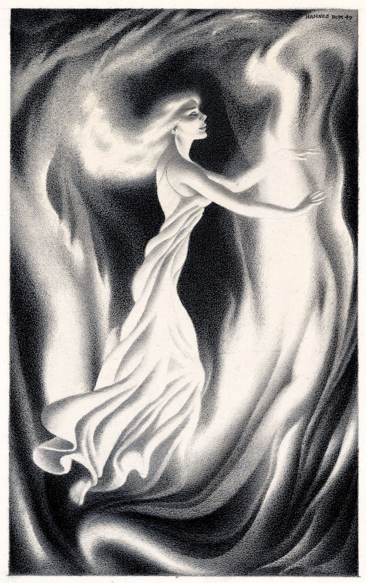 Hannes Bok's Covers Art Hannes Bok, The Blind Spot by Austin Hall and Homer Eon Flint, 1949. Must be one of the interior illustration for the 1951 Prime Press edition of The Blind Spot.