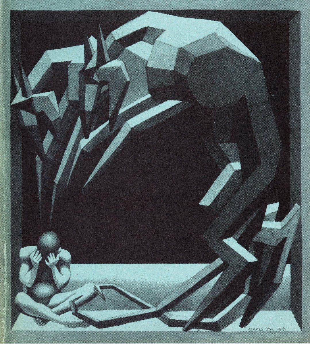 Hannes Bok's Covers Art Hannes Bok, The Hounds of Tindalos, Frank Belknap Long story collection, Arkham House, 1946.