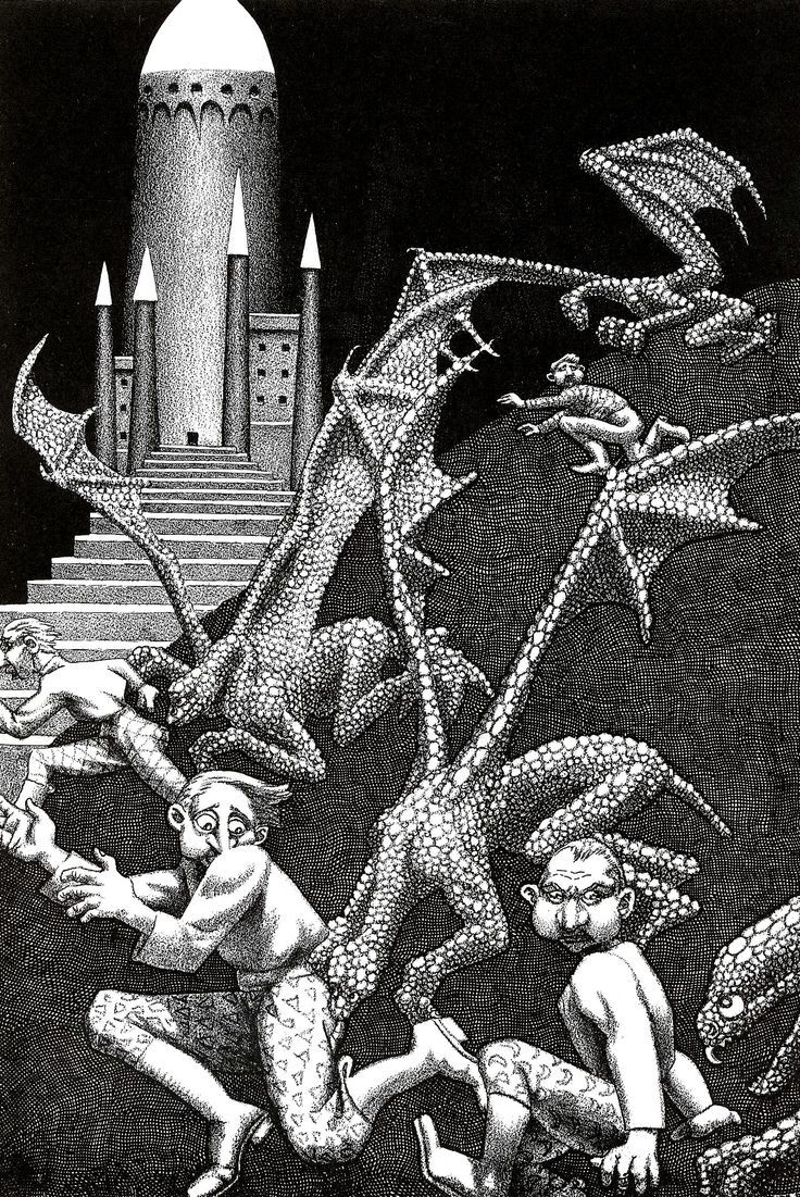 Hannes Bok's Covers Art Hannes Bok, Thirteen O'Clock by Cecil Corwin (C.M. Kornbluth), Stirring Science Stories 42-01, p.70.