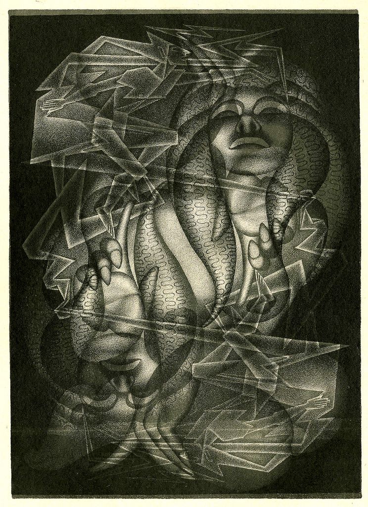 Hannes Bok's Covers Art Hannes Bok. This is said to be for The Black Wheel by Google search but the woman looks very similar in face and gesture to the one in The Primal Powers 1945. Bok might have re-used it for The Black Wheel but the style is very different from the other Wheel illos.