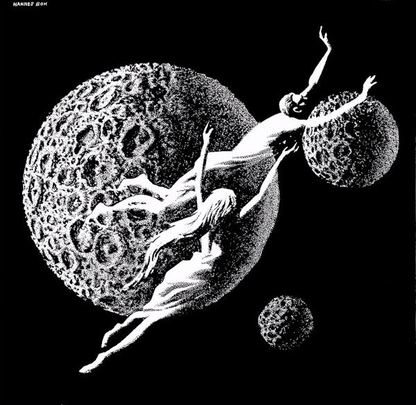 Hannes Bok's Covers Art Hannes Bok, Voice in the Void by Walter Kubilius, Astonishing Stories 42-03, P.77.