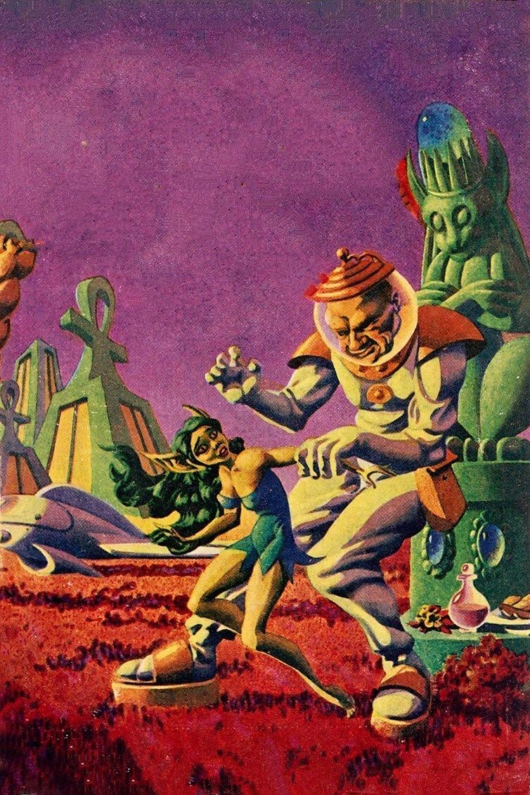 Hannes Bok's Covers Art Hannes Bok, Other Worlds 50-11, Bubastis of Egupt by Craig Browning (Rog Phillips).