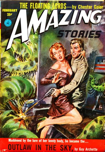 Ed Valigursky Amazing Stories Covers Art Robert Frank, Amazing Stories 53-02. 
