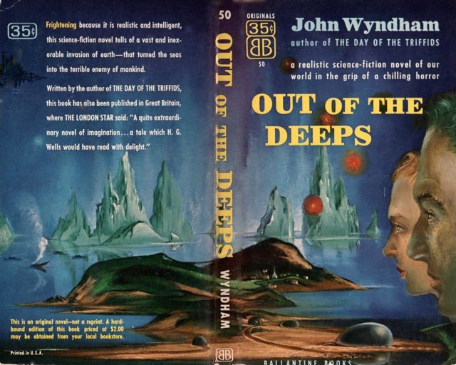 Richard M. Powers's Covers Art According to ISFdb this is a Richard Powers cover---but it doesn't look like it! Out of the Deeps by John Wyndham, 1953.