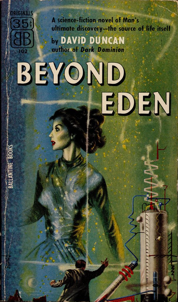 Richard M. Powers's Covers Art Beyond Eden, book cover. David Duncan not to be confused with Canadian SF author Dave Duncan.