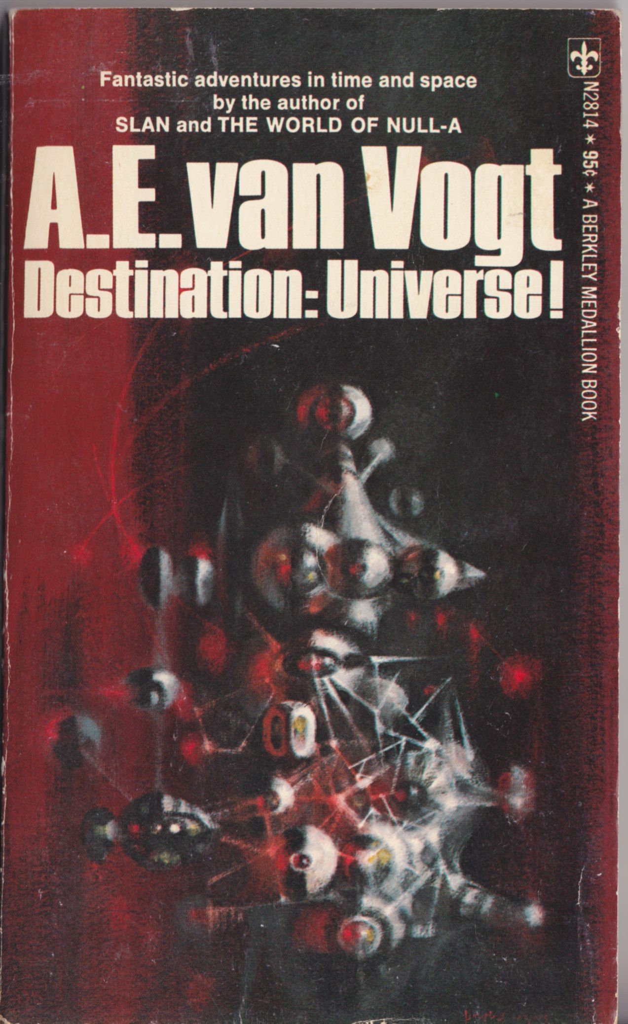 Richard M. Powers's Covers Art Richard Powers, Destination: Universe!, a short story collection by A.E. Van Vogt.