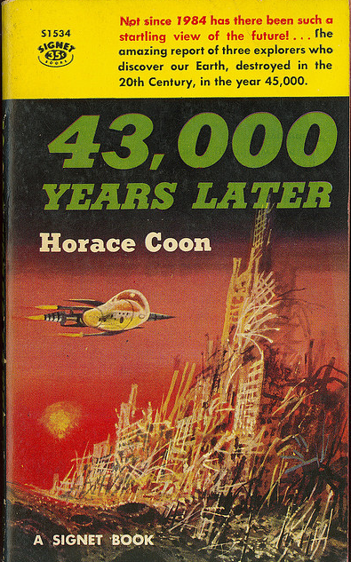 Richard M. Powers's Covers Art (Richard Powers’ cover for the 1958 edition of 43,000 Years Later (1958), Horace Coon)