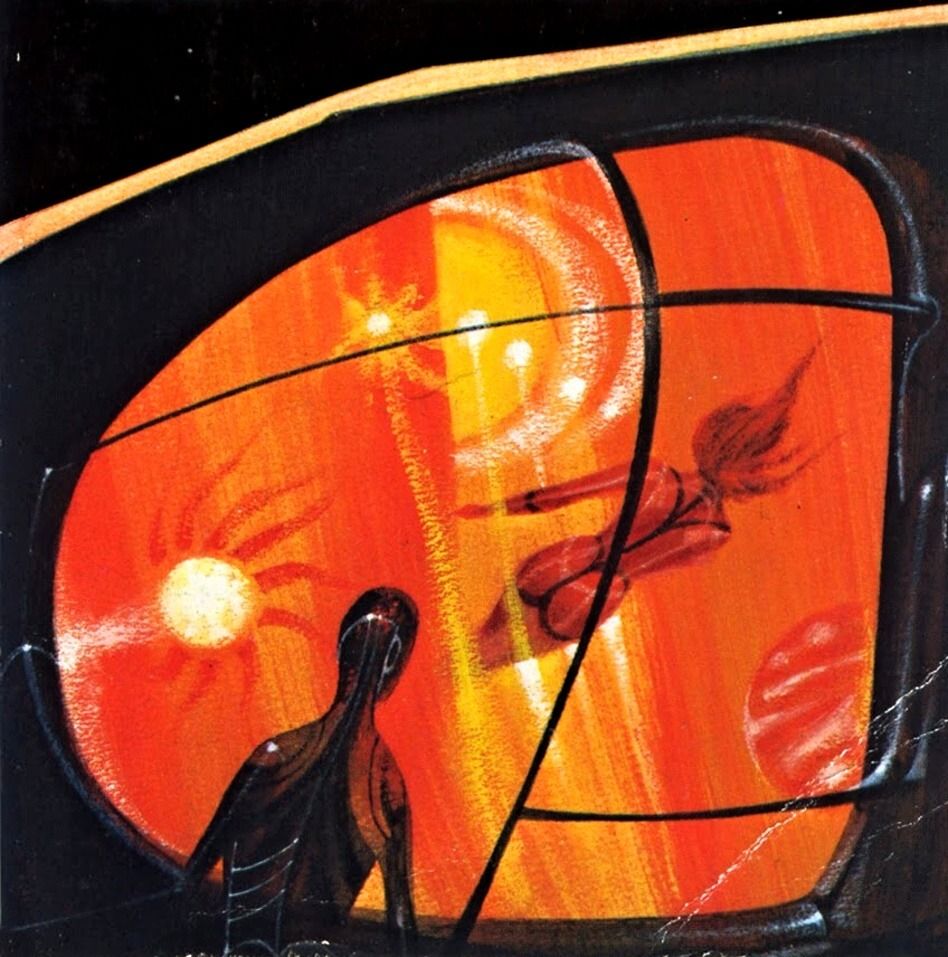 Richard M. Powers's visual Art Richard Powers, Galactic Odyssey by Keith Laumer, Berkeley Medallion Books, 1967 (art 1966).