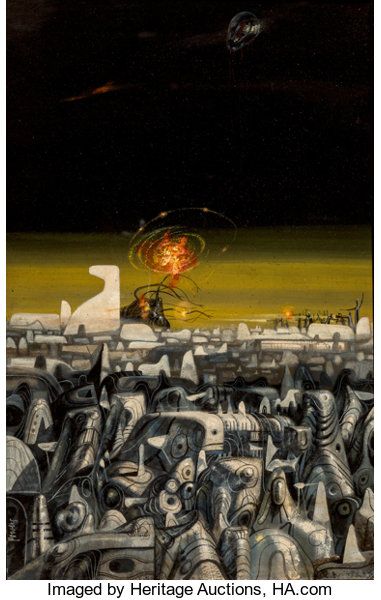 Richard M. Powers's visual Art Richard Powers, Wolfbane by Frederik Pohl & C.M. Kornbluth, 1959, acrylic on board.