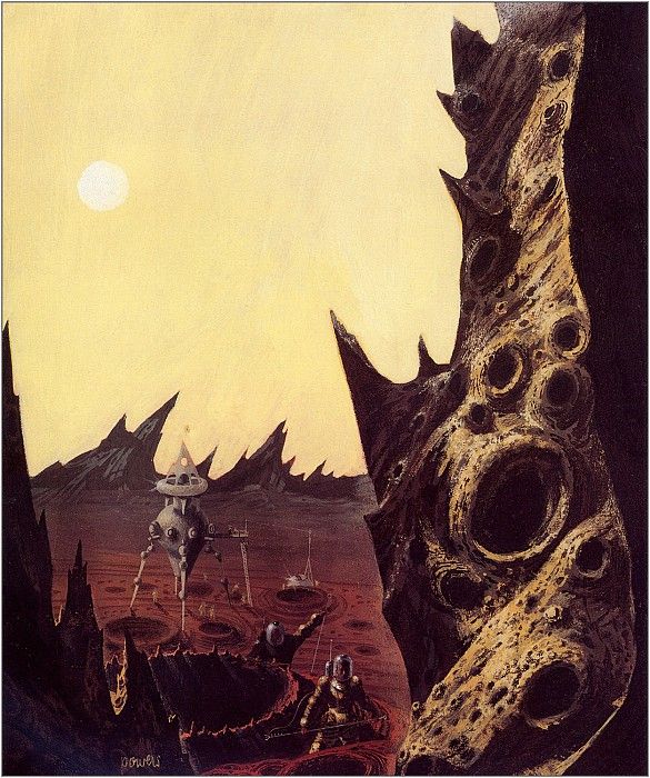 Richard M. Powers's visual Art Richard Powers, Star Science Fiction Stories #1, 1953, back cover of the anthology.