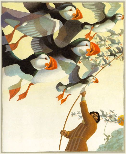 Leo and Diane Dillon's visual Art Leo & Diane Dillon, The Girl Who Dreamed Only Geese (My favorite illustrators of all time)