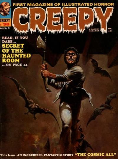 #38 Ken Kelly's 1st cover for Creepy, 71-03.