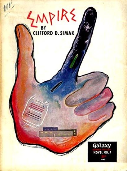 #7 Unknown artist, Empire by Clifford D. Simak, Galaxy SF Novel 1951.