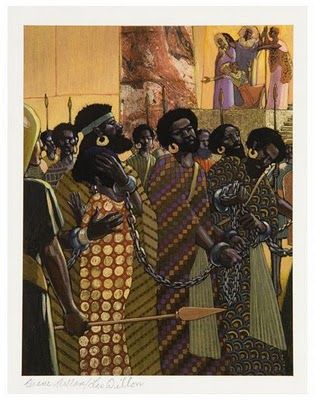 Leo and Diane Dillon's visual Art Aida illustrations by Leo & Diane Dillon