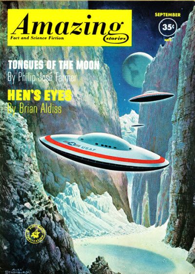 Ed Valigursky Amazing Stories Covers Art Alex Schomburg, Amazing Stories 61-09, Untitled.