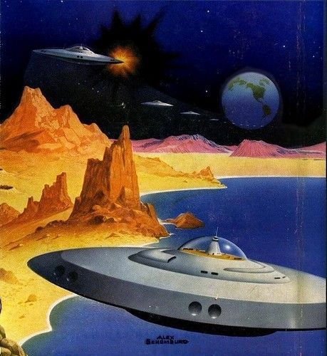 Alex Schomburg, Son of the Stars by Raymond F. Jones, Winston Books, 1952.